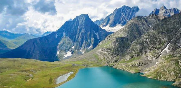 Gangbal Lake with Mount Harmukh during the Kashmir Great Lakes Trek | Panda Tours and Travels