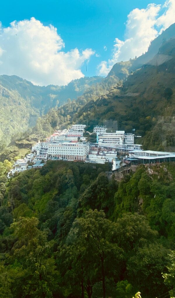 Scenic view of Vaishno Devi Temple included in tour packages of Vaishno Devi | Panda Tours and Travels