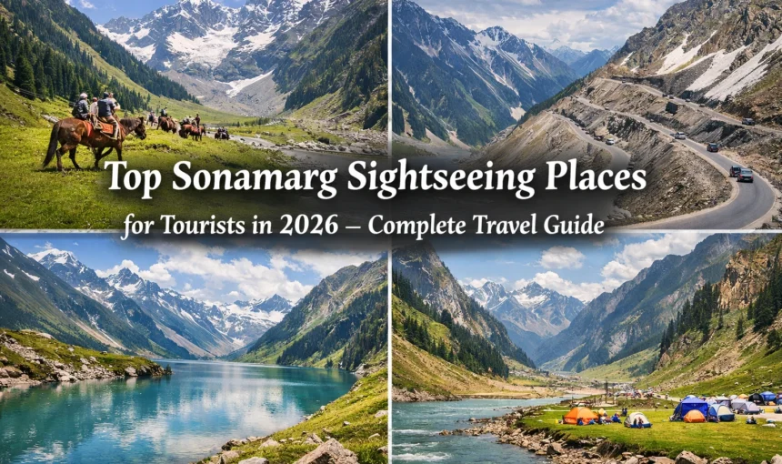 Top Sonamarg Sightseeing Places for Tourists in 2026 – Complete Travel Guide