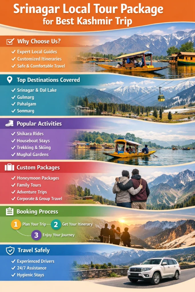 Top Srinagar Local Tour Operator for Best Kashmir Tour Package 4 SRINAGAR LOCAL TOUR PACKAGE