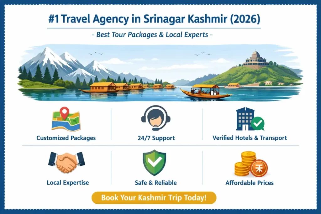 INFOGRAPHIC IMAGE FOR TRAVEL AGENCY IN SRINAGAR KASHMIR