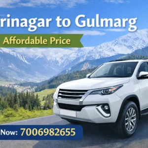 featured image for srinagar to gulmarg taxi cost
