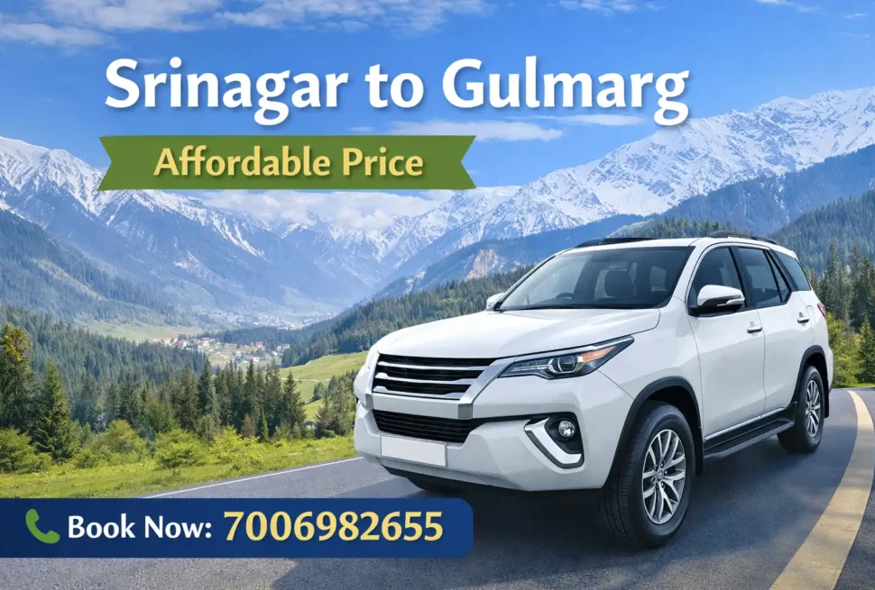 featured image for srinagar to gulmarg taxi cost