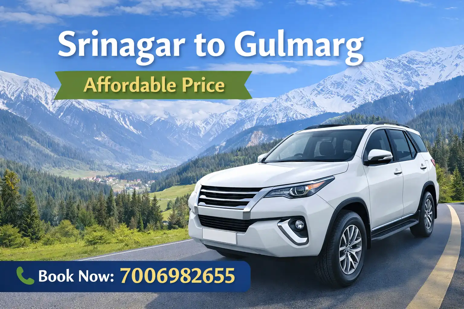 featured image for srinagar to gulmarg taxi cost