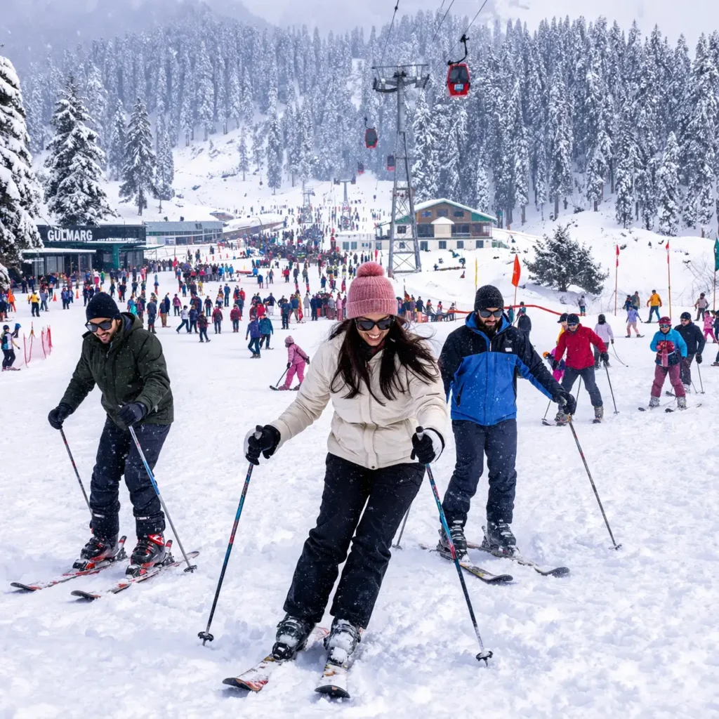 tourists-at-gulmarg-enjoying-skii-activity-with-panda-tours-and-travels-srinagar-kashmir