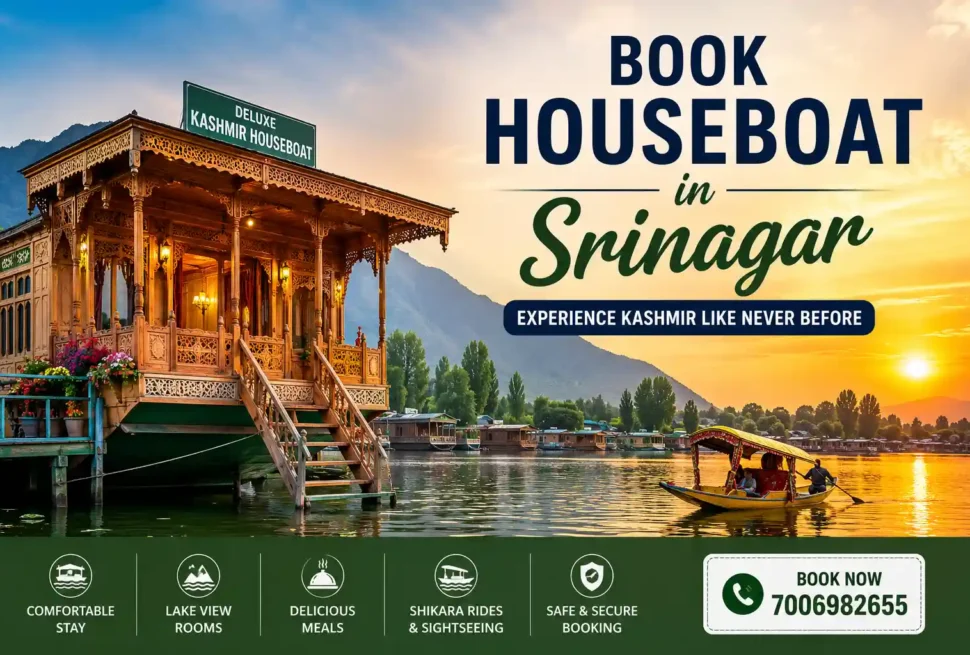 featured image for book houseboat in srinagar