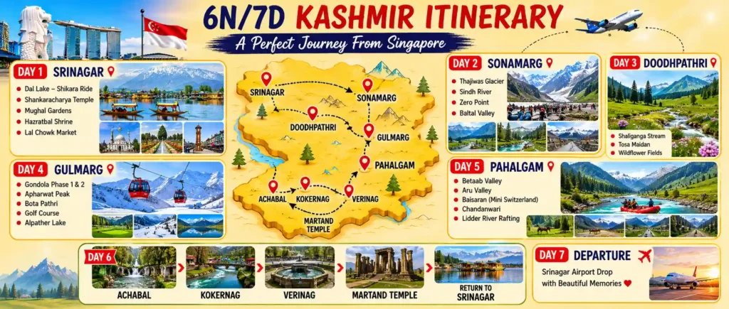 Kashmir Tour Packages From Singapore | Panda Tours & Travels 2 kashmir tour packages from Sinagapore