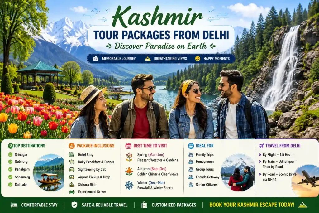 image for kashmir tour packages from delhi