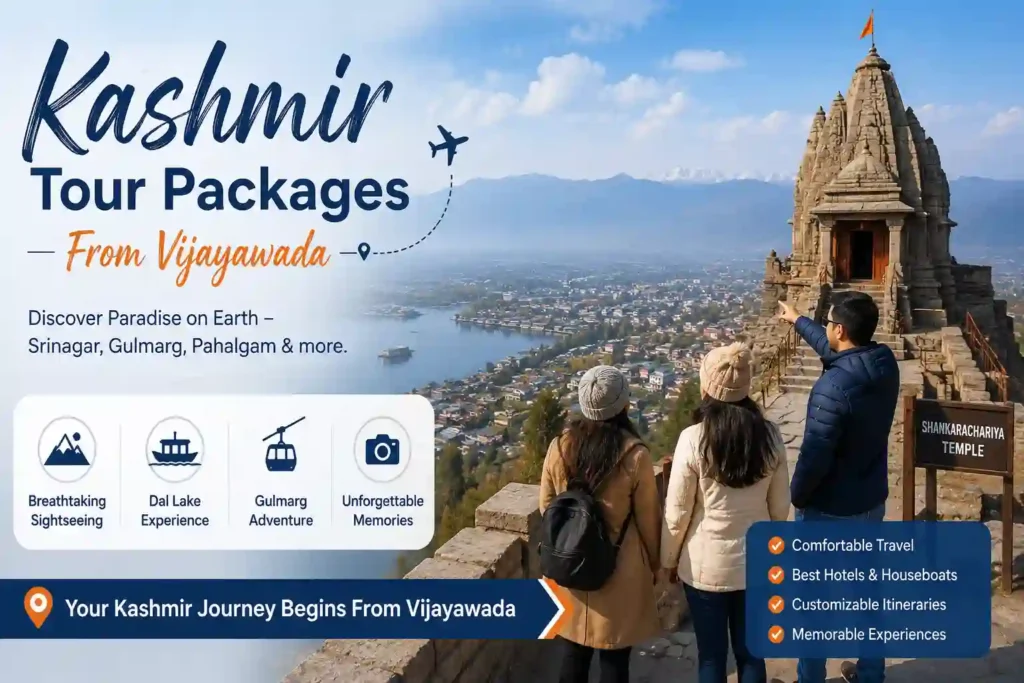 infographic image for Kashmir Tour Packages From Vijayawada