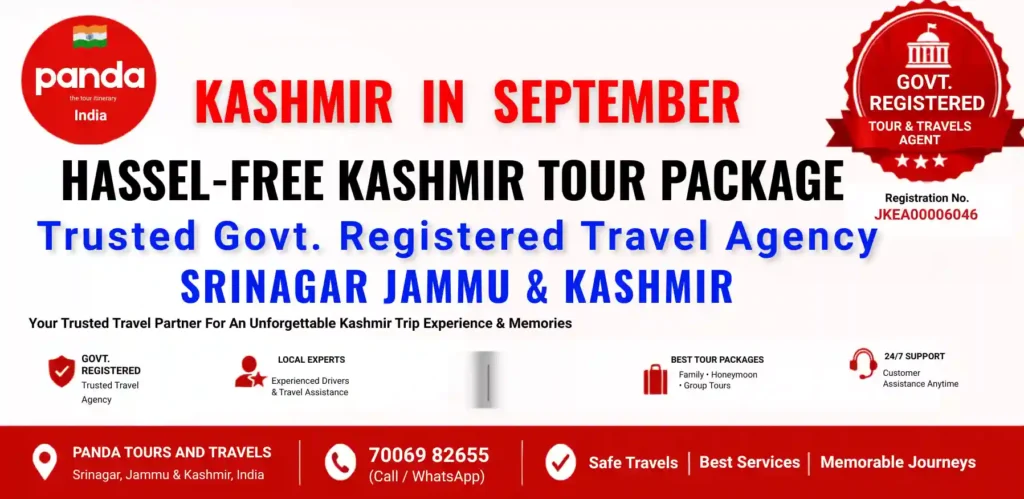Infographic image for kashmir in september