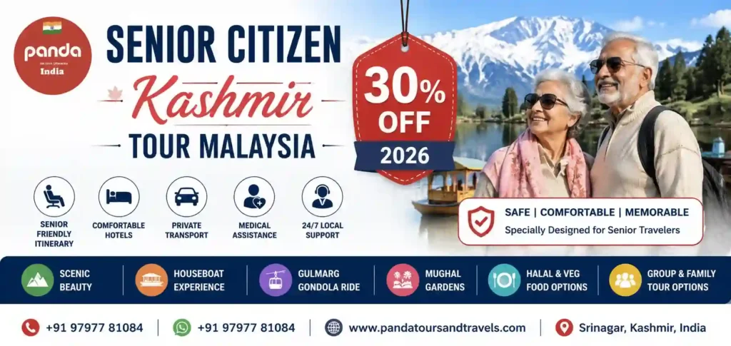 infographic image forSenior Citizen Kashmir Tour From Malaysia