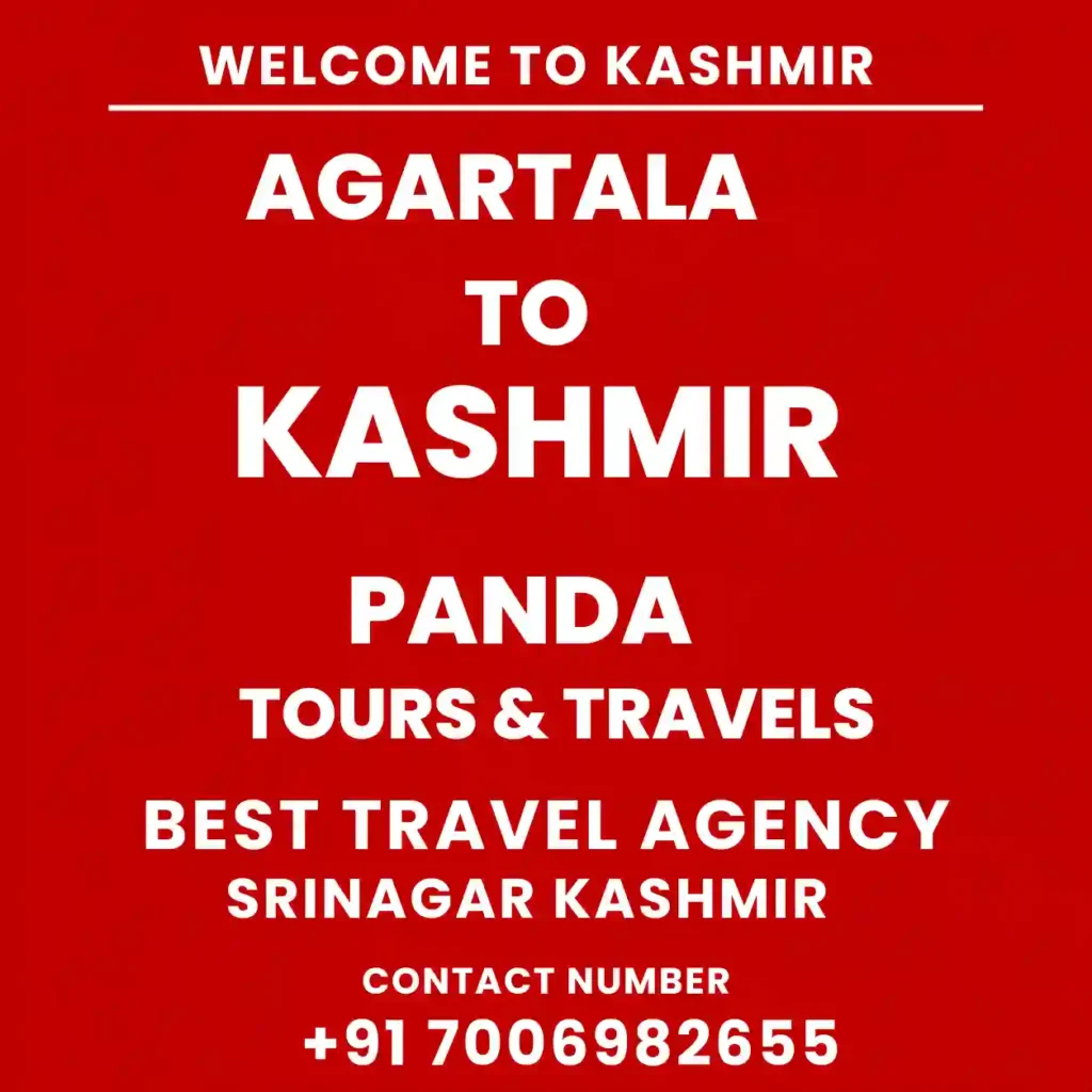 Infographic image for Kashmir tour packages from agartala