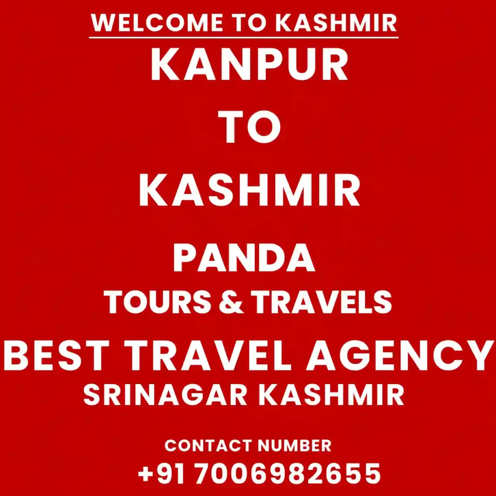 Kashmir Tour Packages from Kanpur | Govt. Registered Local Travel Agency in Srinagar 4 Infographic image for kashmir tour packages from kanpur