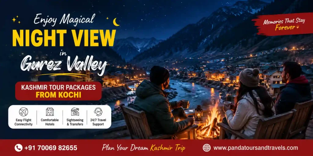infographic image for kashmir tour packages from kochi