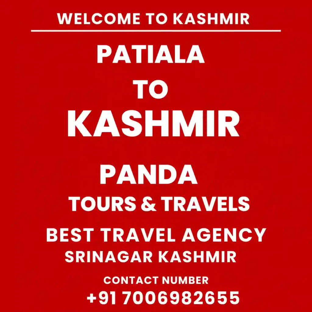Infographic image for kashmir tour packages from patiala