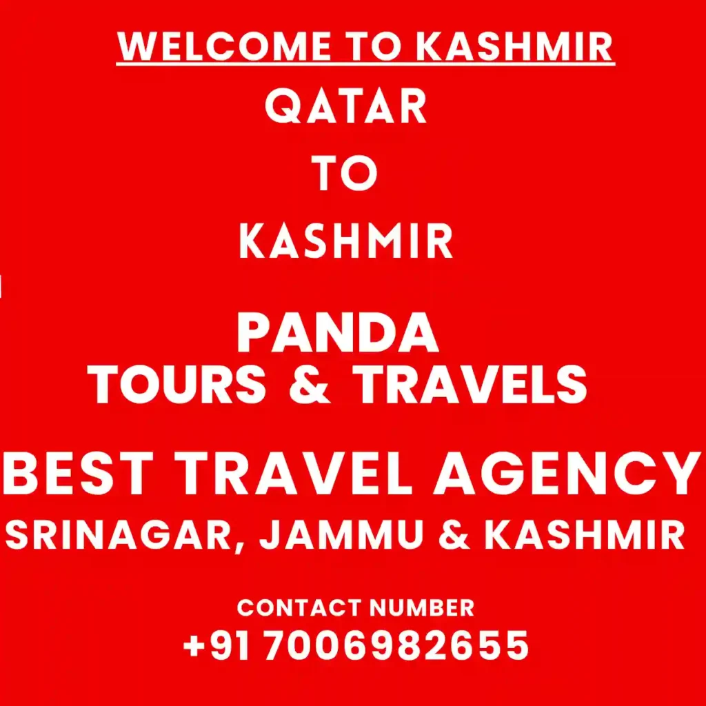 infographic image for kashmir tour packages from qatar