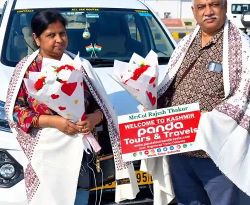 Banglades tourists visiting Gulmarg and Dal Lake Kashmir with Panda Tours and Travels